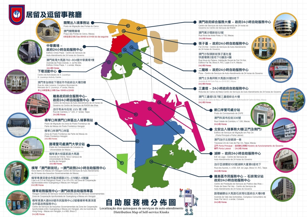 自助服务机分布区