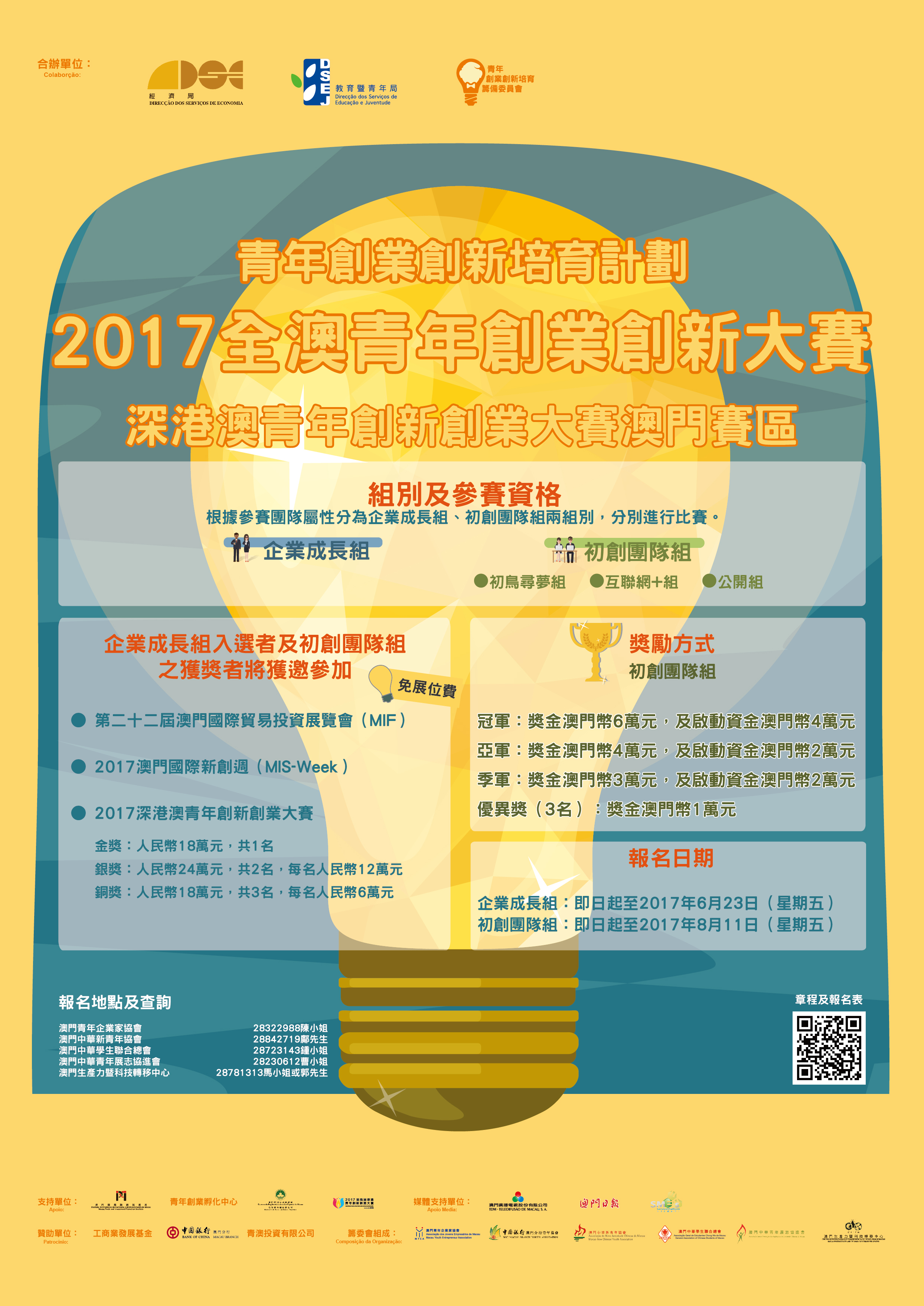 2017全澳青年創業創新大賽 POSTER