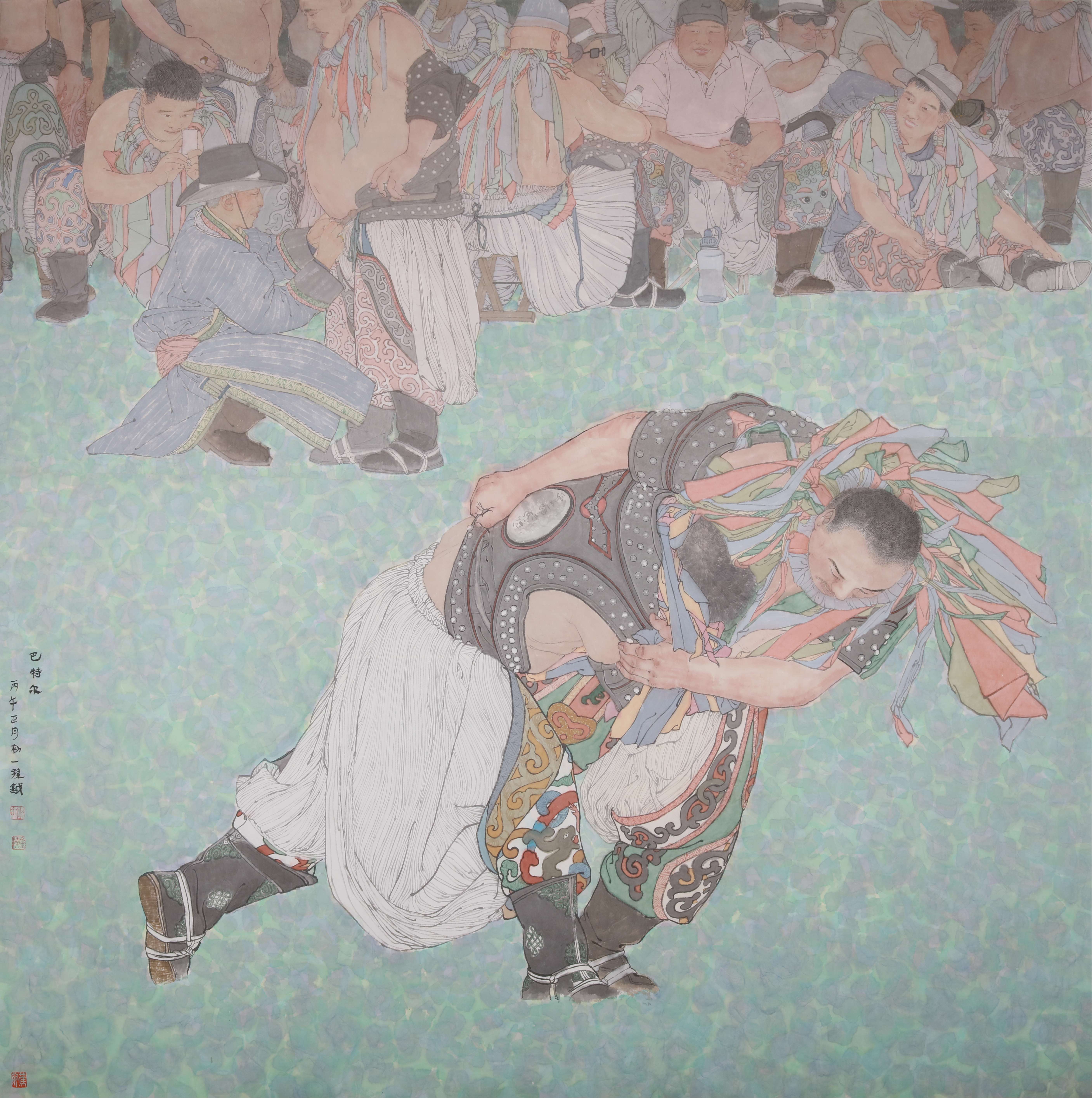 中国画—孙钺—《巴特尔》180x180cm.jpg image.jpg
